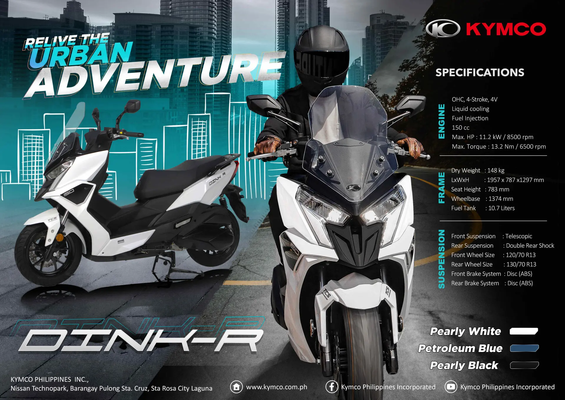 Bike Night Asia Philippines KYMCO DINK R 150 Relive The Urban