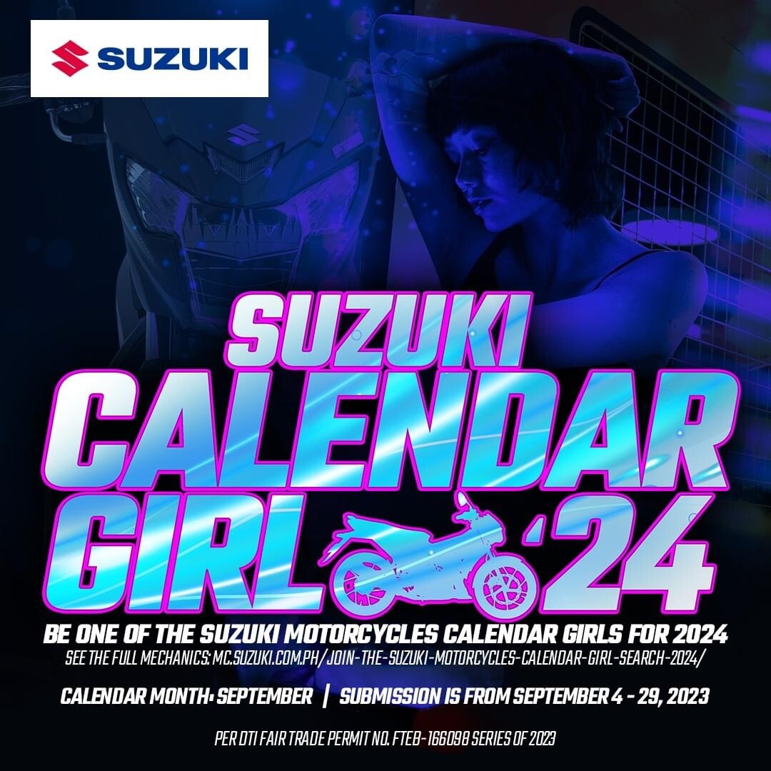 Bike Night Asia Philippines Suzuki Motorcycles Calendar Girl for 2024!