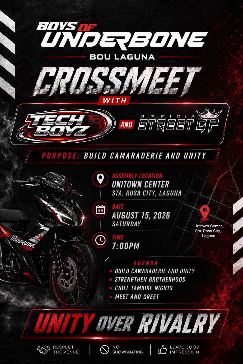 BOYS OF UNDERBONE LAGUNA x STREETGP LAGUNA x TECHBOYZGP CROSSMEET