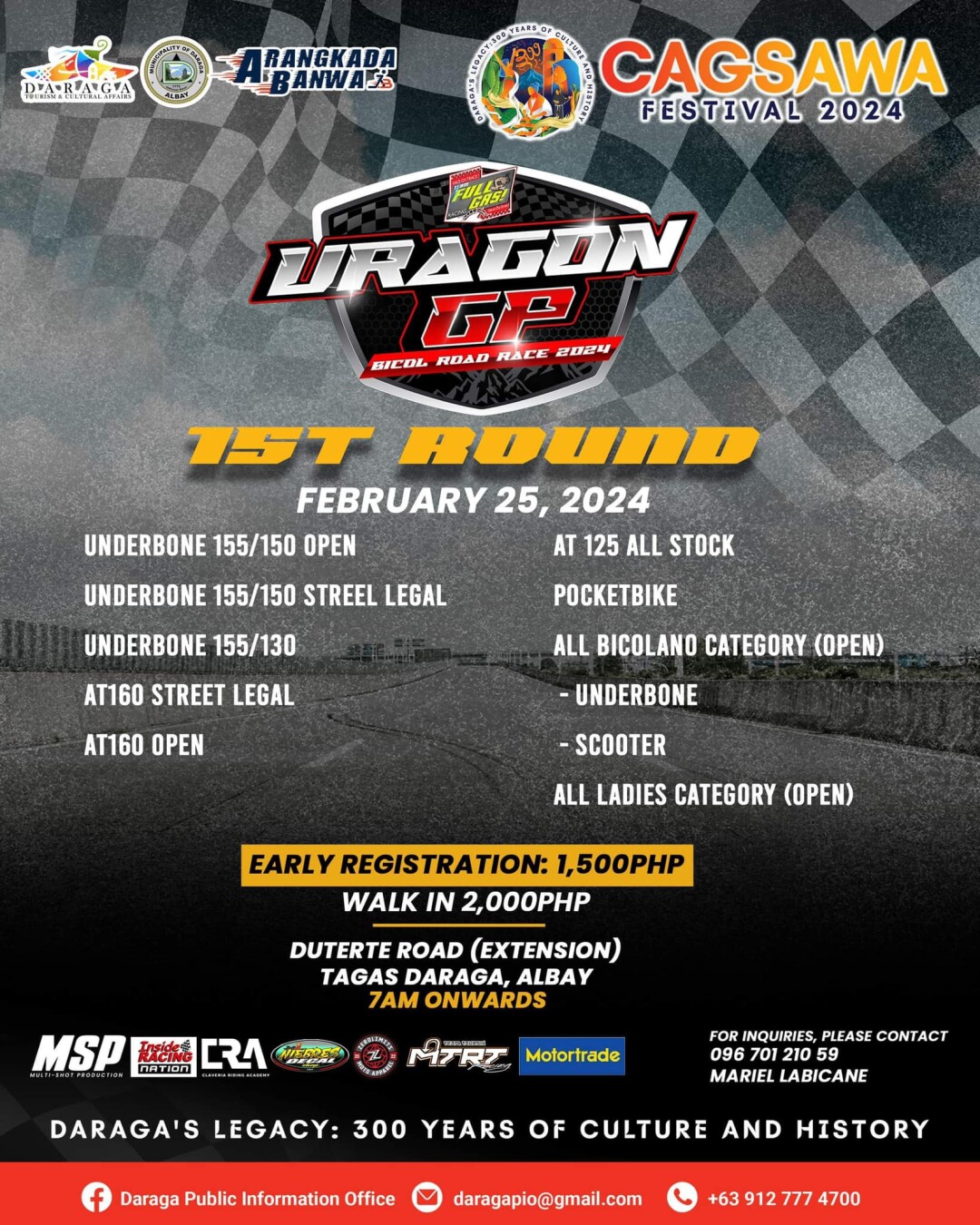 Bike Night Asia Philippines URAGON GP BICOL ROAD RACE 2024