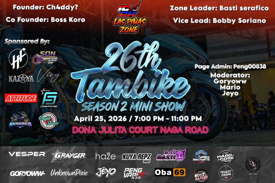 ICPH Las Pinas Zone 26th TAMBIKE: Season 2 Mini Show