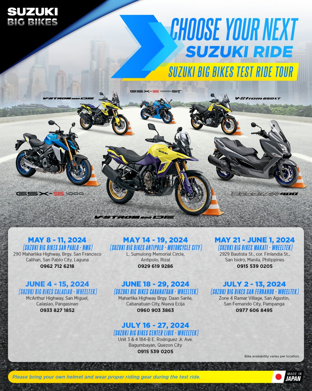 SUZUKI BIG BIKES TEST RIDE TOUR - CALASIAO