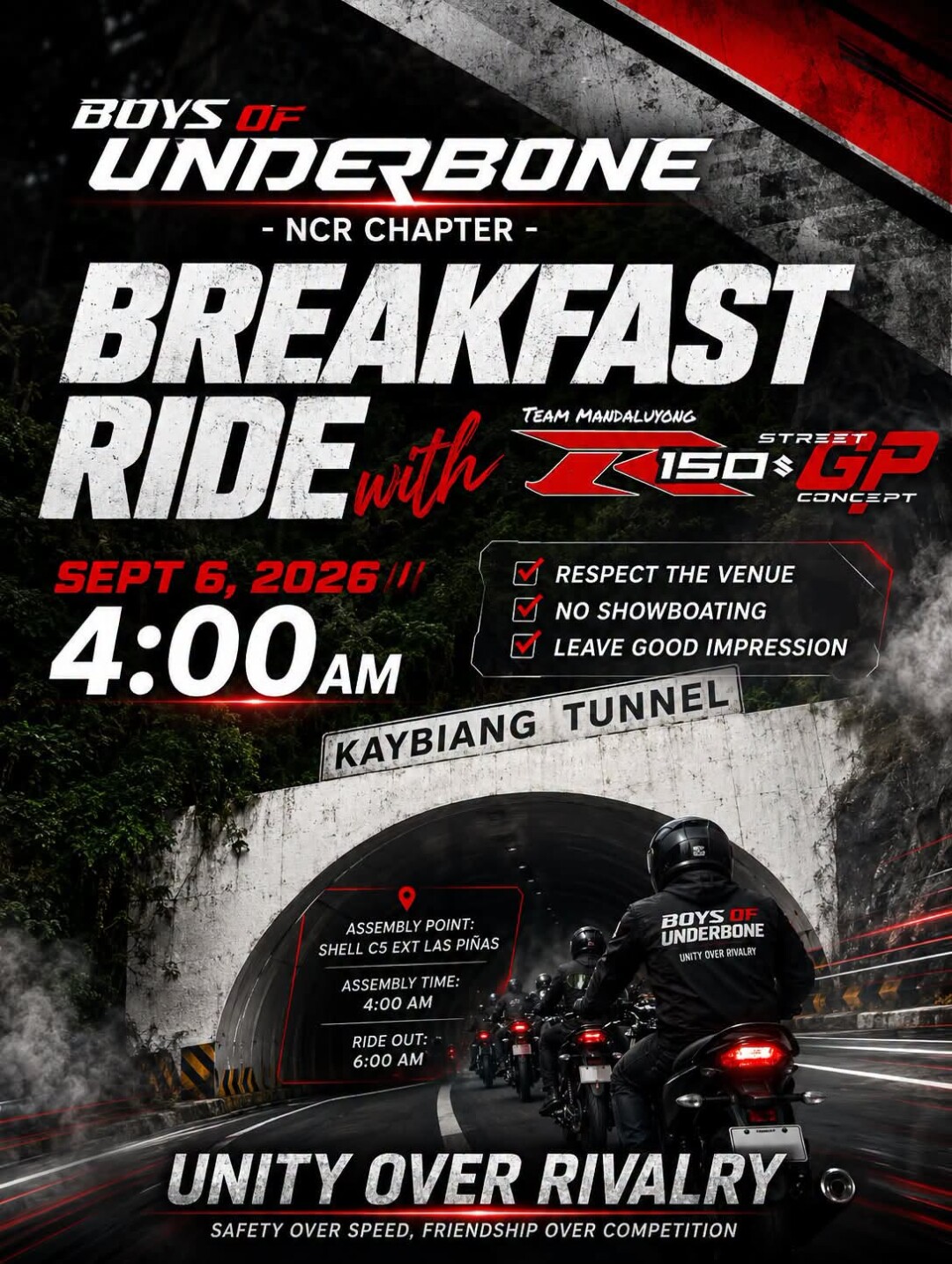BOU NCR x R150 STGP BREAKFAST RIDE