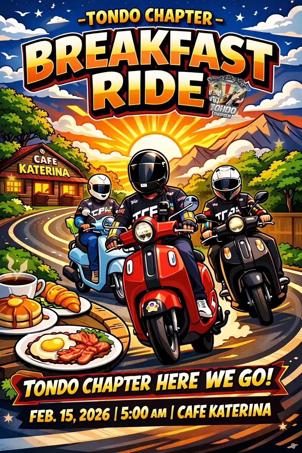 FAZZIO CLUB PH INC. TONDO CHAPTER BREAKFAST RIDE