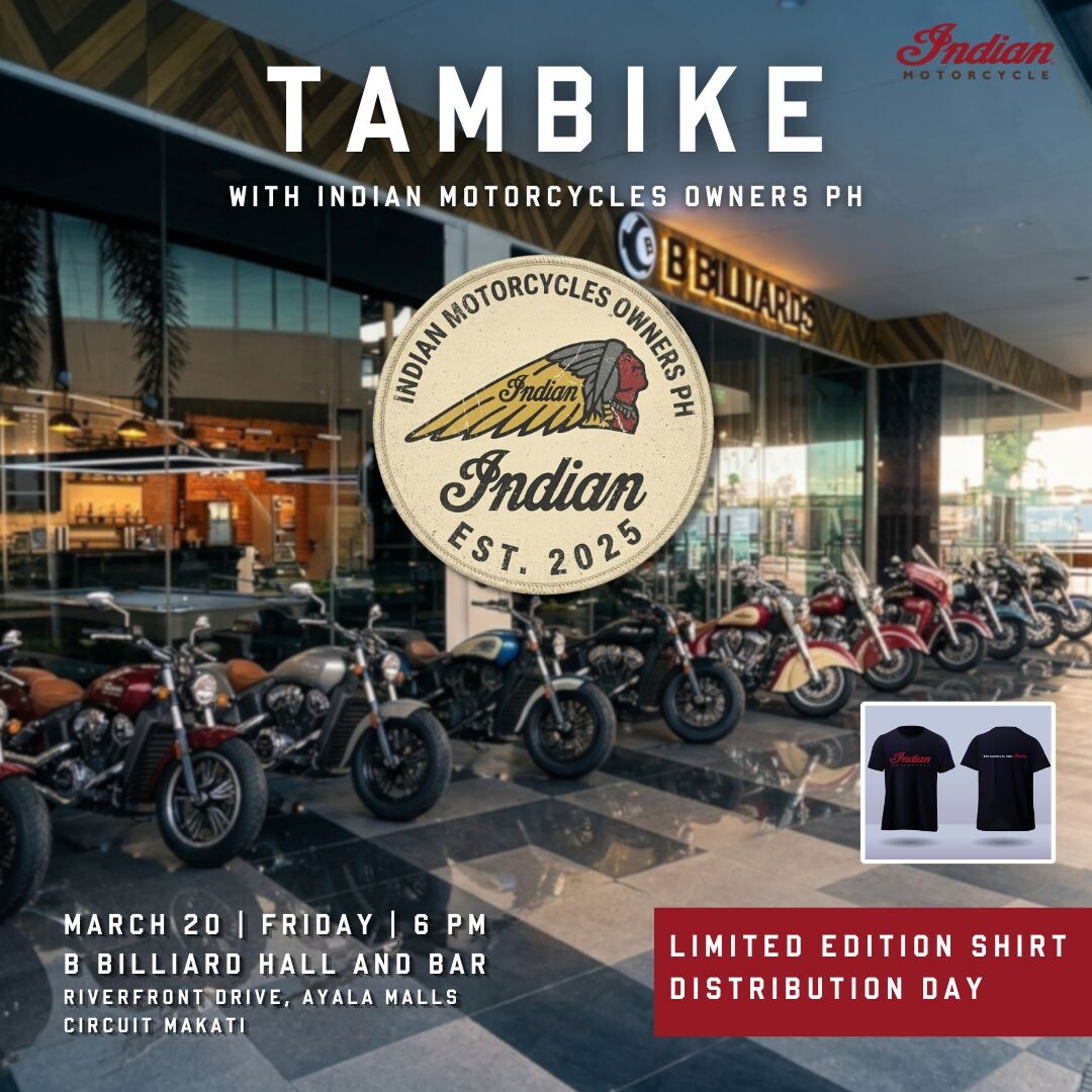 TAMBIKE with INDIAN MOTORCYCLE OWNERS PH