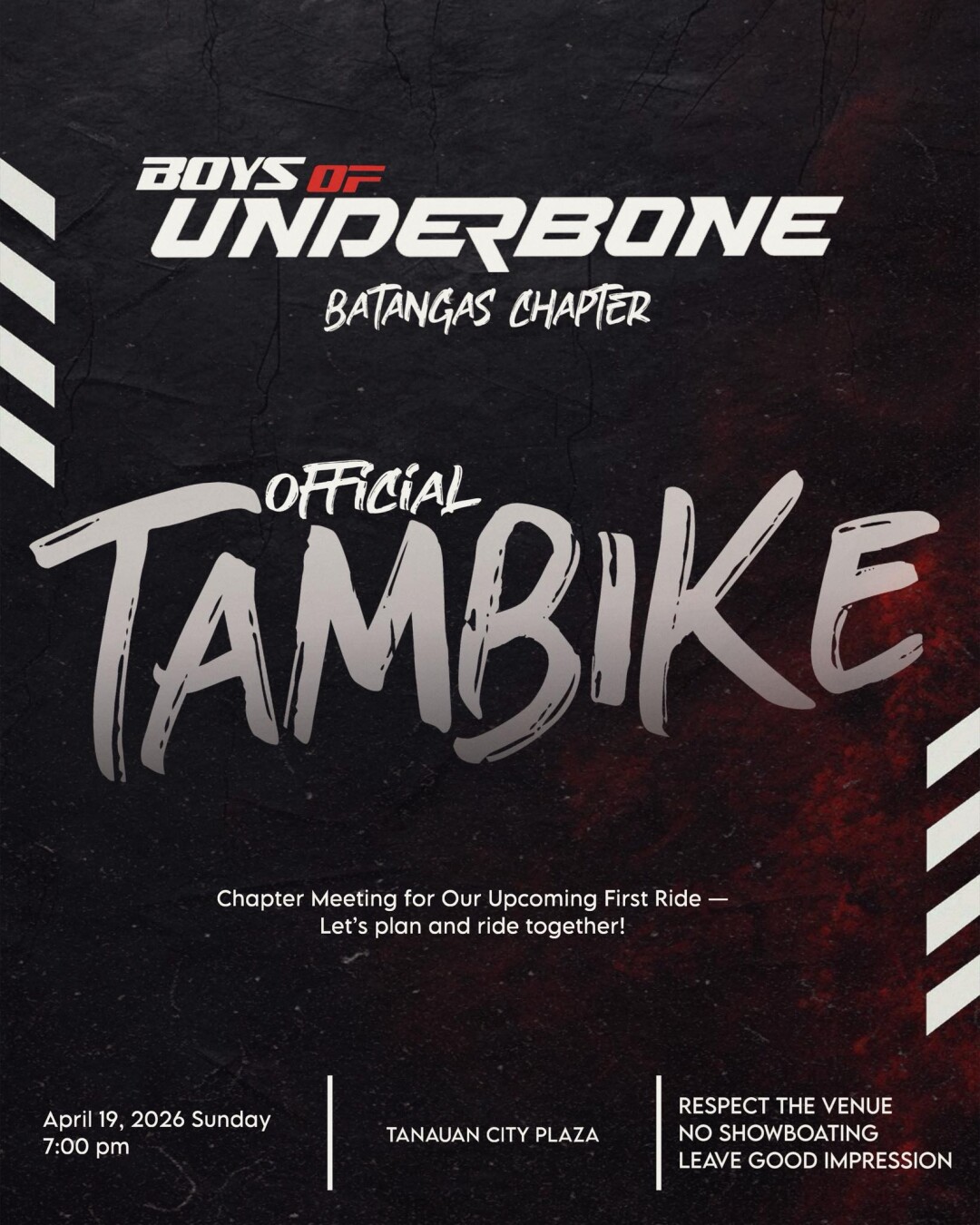 Boys of Underbone – Batangas Chapter 3rd EB Tambike