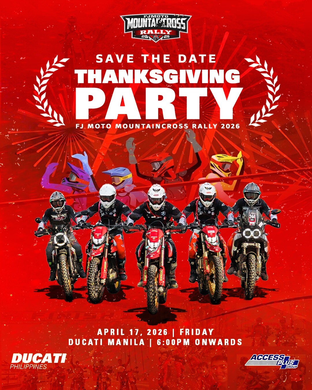 FJ Moto Mountaincross Rally 2026 Thanksgiving Party