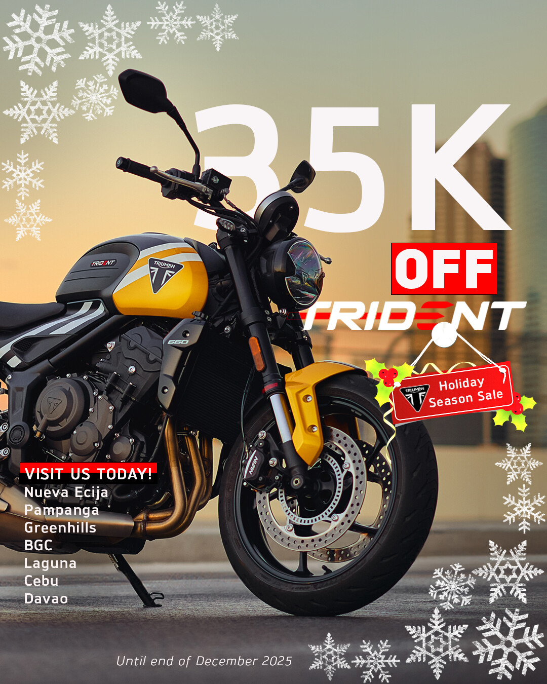 Triumph Motorcycles Philippines Holiday Season Sale! 