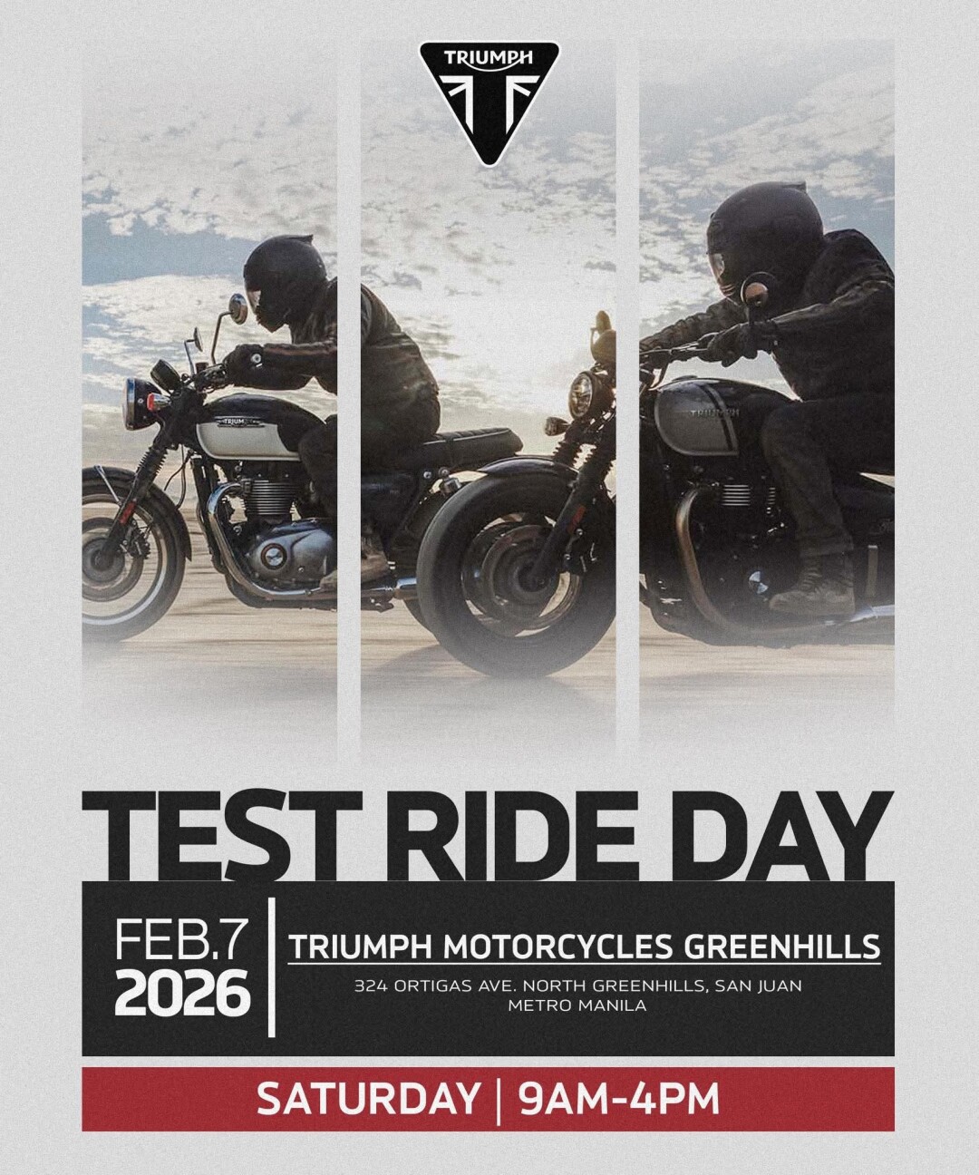 TRIUMPH MOTORCYCLE GREENHILLS | TEST RIDE DAY